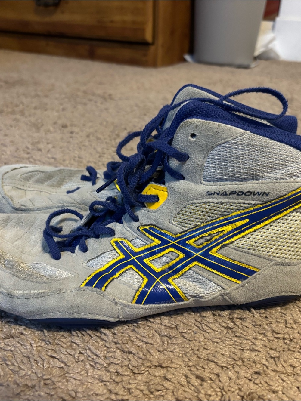 asics snapdown size wrestling shoes